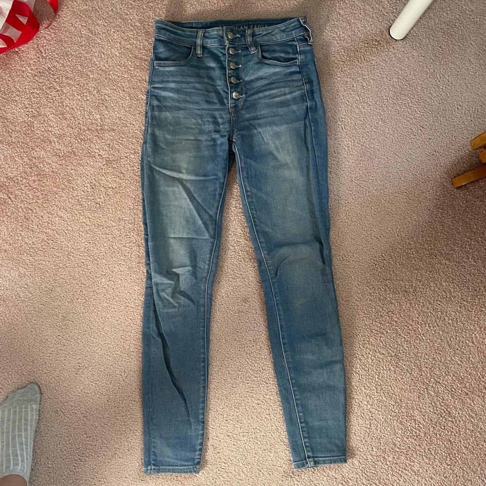 Button fly jegging